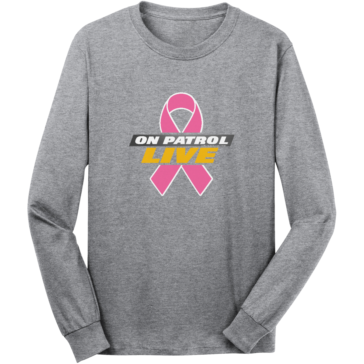 OPL Breast Cancer Awareness Long Sleeve Core Cotton Tee