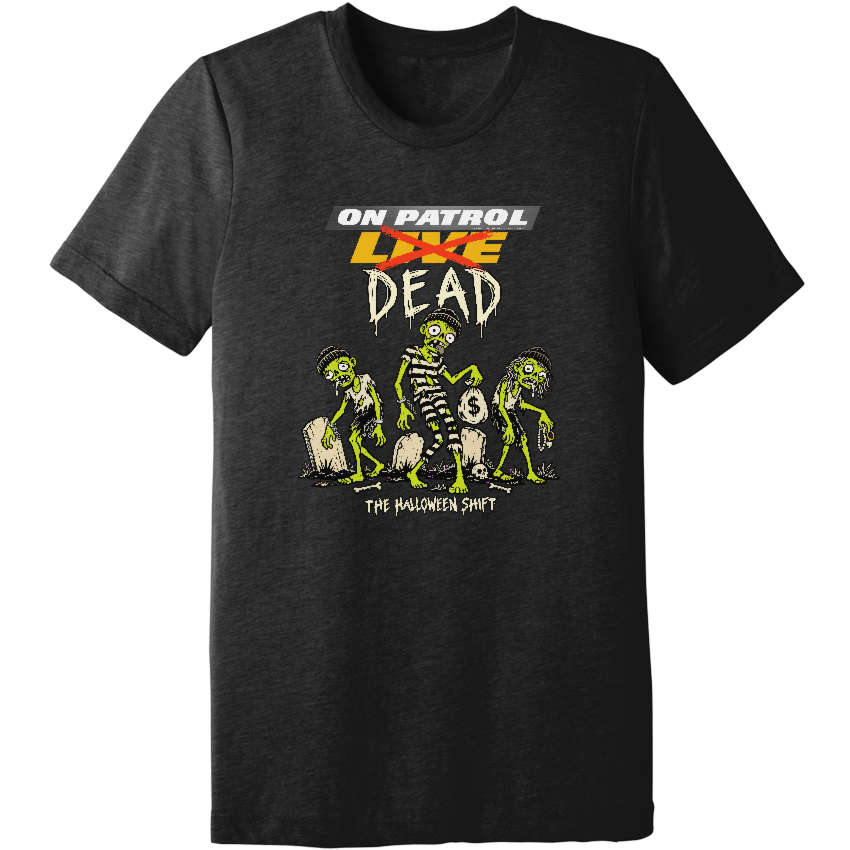 OPL Dead Halloween Shift Fan Unisex Triblend Short Sleeve Tee