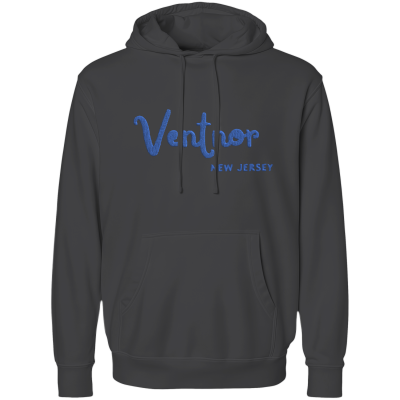 Ventnor NJ Cursive Hoodie - Embroidered