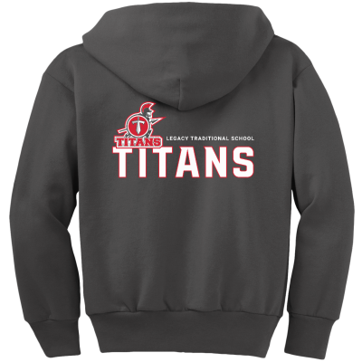Youth Core Fleece Full-Zip Hooded Sweatshirt