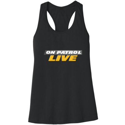 On Patrol: Live Women's Jersey Racerback Tank