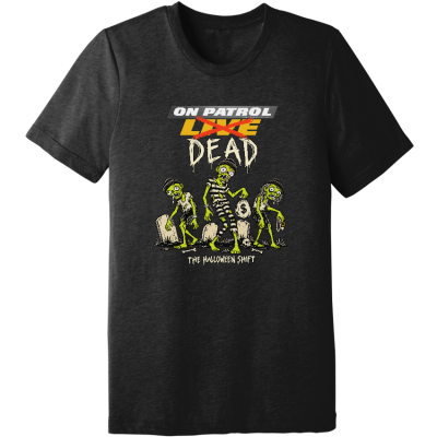 OPL Dead Halloween Shift Fan Unisex Triblend Short Sleeve Tee