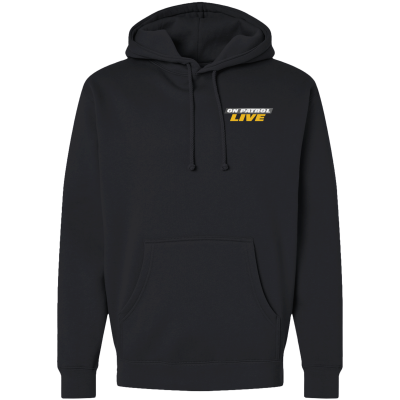 On Patrol: Live Unisex Midweight Hooded Sweatshirt