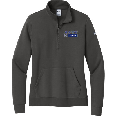 Nike Women's Club Fleece Sleeve Swoosh 1/2-Zip