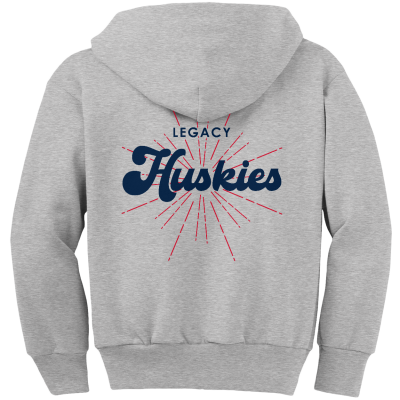 Youth Core Fleece Full-Zip Hooded Sweatshirt