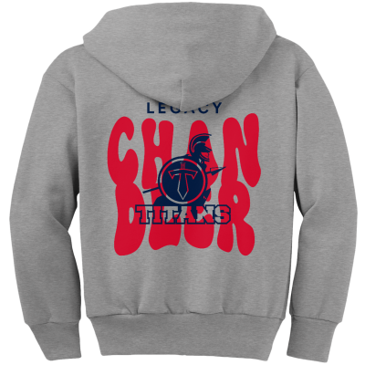 Youth Core Fleece Full-Zip Hooded Sweatshirt