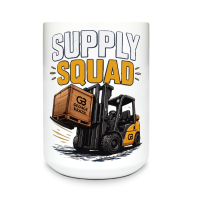 15 oz White Ceramic Mug