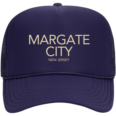 Margate City 5 Panel High Crown Mesh Back Trucker Hat