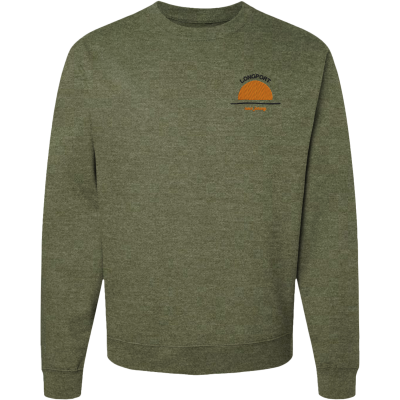 Longport City NJ Crewneck Sweatshirt - Embroidered