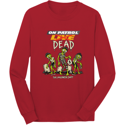 OPL Dead Halloween Shift Fan Long Sleeve Core Cotton Tee