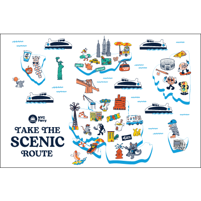 NYC Ferry Postcards (Pack of 5)