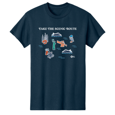 Take the Scenic Route Kids T-Shirt